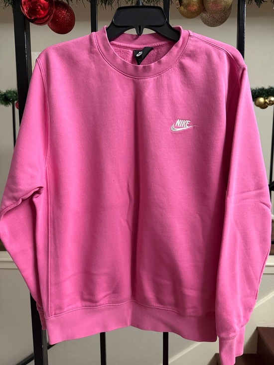 Nike Sweaters - Nike Hot Pink Crewneck Sweatshirt with White Swoosh